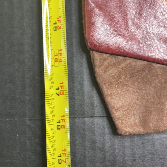 Faux Leather Cowboy Boot Christmas Stocking - Picture 5 of 6